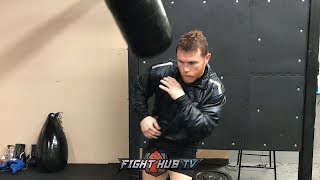 CANELO TRAINING FOR DANIEL JACOBS WAR, HEAD MOVEMENT & SHADOW BOXING