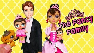 Sniffycat Barbie Families ! The FANCY Doll Family Bag Trouble ! Toys and Dolls Family Fun for Kids