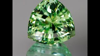 Mint Green Tourmaline Trilliant 4.15 Carats