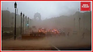 Massive Dust Storm Followed By Rain Hit Delhi-NCR