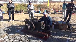 始動式ヤンマー石油発動機・岐阜水晶の湯運転会2018年