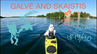 Kayaking Lithuania. GALVĖ and SKAISTIS - 16km Full Solo Trip TRAKAI CASTLE Nature 4K