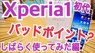 初代 Xperia 1 バッドポイント!? しばらく使ってみた編