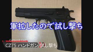 【サバゲー】なべし。　カーボネイト製　CZ75　CO2ハンドガン 初期不良。。