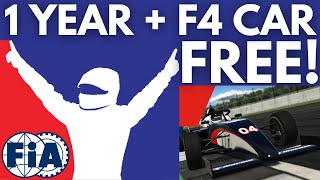 One Year iRacing Subscription + Formula F4 For FREE | How to get it?