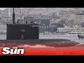 Russian war submarine passes Istanbul to Black Sea amid Ukraine standoff