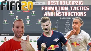 BEST RB Leipzig Formation, Tactics and Instructions - FIFA 20 TUTORIAL