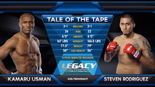 KAMARU USMAN vs Steven Rodriguez | FREE FIGHT | LFA MMA