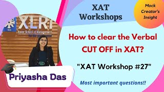 How to clear the VARC cutoff in XAT| Most important questions| XAT 2023 Workshop 27