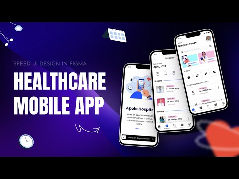 Healthcare Mobile App – Quick UI Design in Figma #figma #tutorial