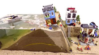 LEGO DAM BREACH EXPERIMENT - TOTAL FLOOD DISASTER IN LEGO CITY