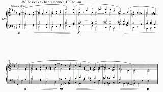 No.179 , 380 Basses et Chants Donnés (Henri Challan) 第179番 シャラン 380の和声課題集