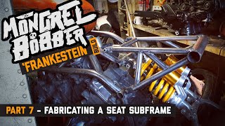 Cb650 / VFR750 Bobber 'MONGREL' Part 7 - Fabricating the seat subframe