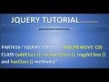 Part 16 - Jquery Effects - Add/Remove CSS class | addClass, removeClass, toggleClass and hasClass