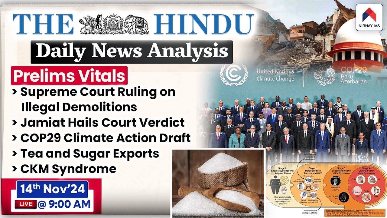 The Hindu Newspaper Analysis 14th Nov 2024 Upsc Current Affairs