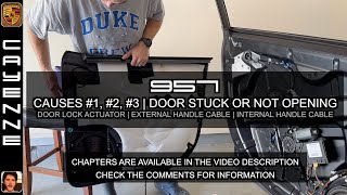 Door Stuck Closed | Causes #1, #2, #3 | Lock Actuator, Handle Cables | Porsche Cayenne (2003 - 2010)