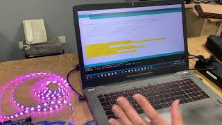 Arduino一學就上手系列10：點控WS2812類晶片的燈條