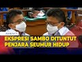 Ekspresi Ferdy Sambo Dituntut Penjara Seumur Hidup: Tatapan Sendu