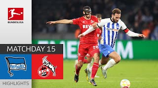 Hertha Berlin - 1. FC Köln 2-0 | Highlights | Matchday 15 – Bundesliga 2022/23