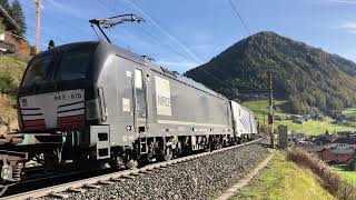 [HD] Brennerbahn: Lokomotion \u0026 MRCE Vectron's Anfahrt in Steigung mit KLV Zug bei St. Jodok