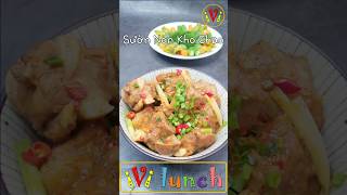 SƯỜN NON KHO CHAO Ivi Lunch || Món Ngon Ivi Lunch 💙💛❤️💚💜 #shortsivilunch