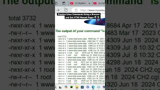 Practice Linux Commands Using a Browser and Get HTMl Manual Pages 🌏📚