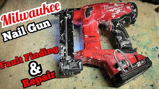 How to repair and repressurize your Milwaukee nail gun. M18FNCS18GS crown staple