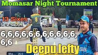 Deepu Lefty Batting Momasar night Tournament Bikaner Six Hitting