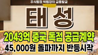 태성 - 4분기 역대 최대 실적 기대감 태성 주가 전망 및 대응