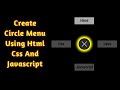 Create Circular Menu Using Html Css And Javascript