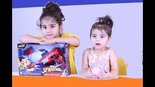 nerf spider man marvel spider man nerf power  moves & bubble babies