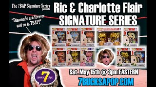 WOOOOOOOOOO! The Ric & Charlotte Flair Signature Series from 7BAP! Signed Funko Pops!
