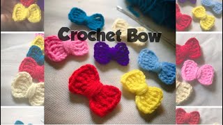 Crochet Bow (Pattern 1)// How to make crochet Bow// কুশিকাঁটার কাজ