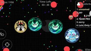 Agario mobile New Skins|Crazy Solo Rush |😁