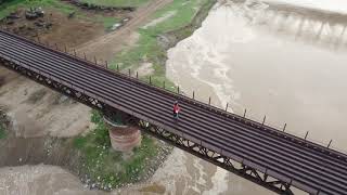 Drone shot  on satluj River Phillaur