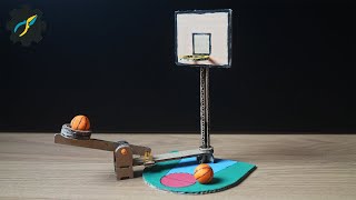 How To Make Simple DIY NBA Basketball Game From Cardboard