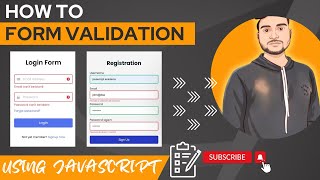 Form Validation Using HTML, CSS, JS: Validation of a Form and Show Error if Empty @theCodeDefinition