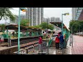 【20240421】stroll along hong kong｜天水圍tin shui wai｜雨中漫步walking in the rain｜輕鐵遊light rail trip｜都市の音