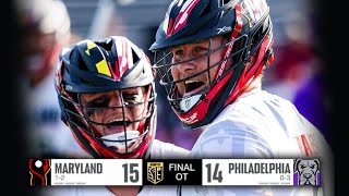 The Maryland Whipsnakes UPSET The Philadelphia Waterdogs in Overtime