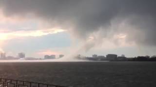 'I've never seen anything like it', waterspout spins on Canadian border