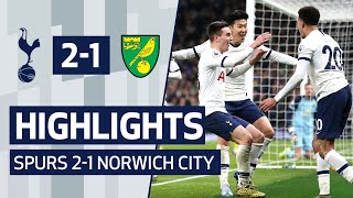 HIGHLIGHTS | SPURS 2-1 NORWICH CITY | Dele and Son seal Norwich win
