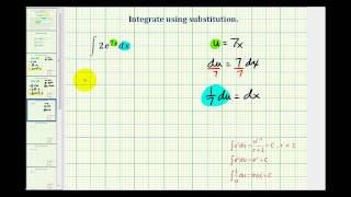 Ex 3:  Integration Using Substitution