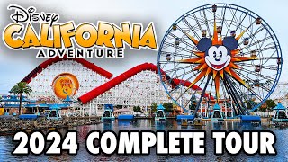 Disney California Adventure 2024 - Full Walkthrough & Ride POVs [4K]