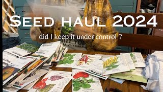 SEED HAUL 2024 - everything we ordered!