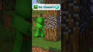 Get Diamond!! - MAIZEN Minecraft Animation #shorts