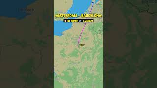 Amsterdam (AMS) to Barcelona (BCN) Transavia Flight HV5131 #amsterdamairport #barcelona #flight