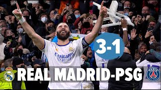 REIAL MADRID Vs PSG (3:1) ALL GOALS HIGHLIGHT 09. 03 2022 HD
