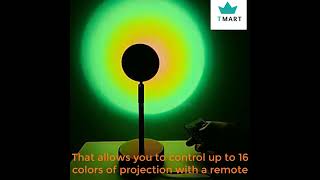 USB Rainbow Sunset Lamp Projector LED Night Light 5V Projection Led Desk Lamp For Confession Proposa