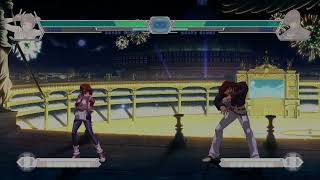 kof13 ユリ EX雷煌拳による表裏連携/Yuri cross-up with EX-Raiouken