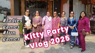 Kitty Party Vlog 2025, आज हमने खेला बहुत ही मजेदार गेम्स #ladiesgame #oneminute_games #fun